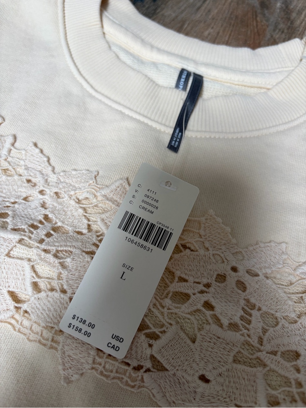 BY ANTHROPOLOGIE FLORAL CUTWORK LONG-SLEEVE TOP - Picture 3 of 5